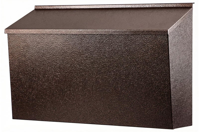 KYODOLED Wall-Mount Mailbox, Large Capacity Mail Box, Galvanized Steel Rust-Proof Metal Post Box, Mailboxes for Outside,15.7"x9.9"x4.9" Bronze - Image 1